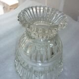 Vase en verre moulé art-déco ancien