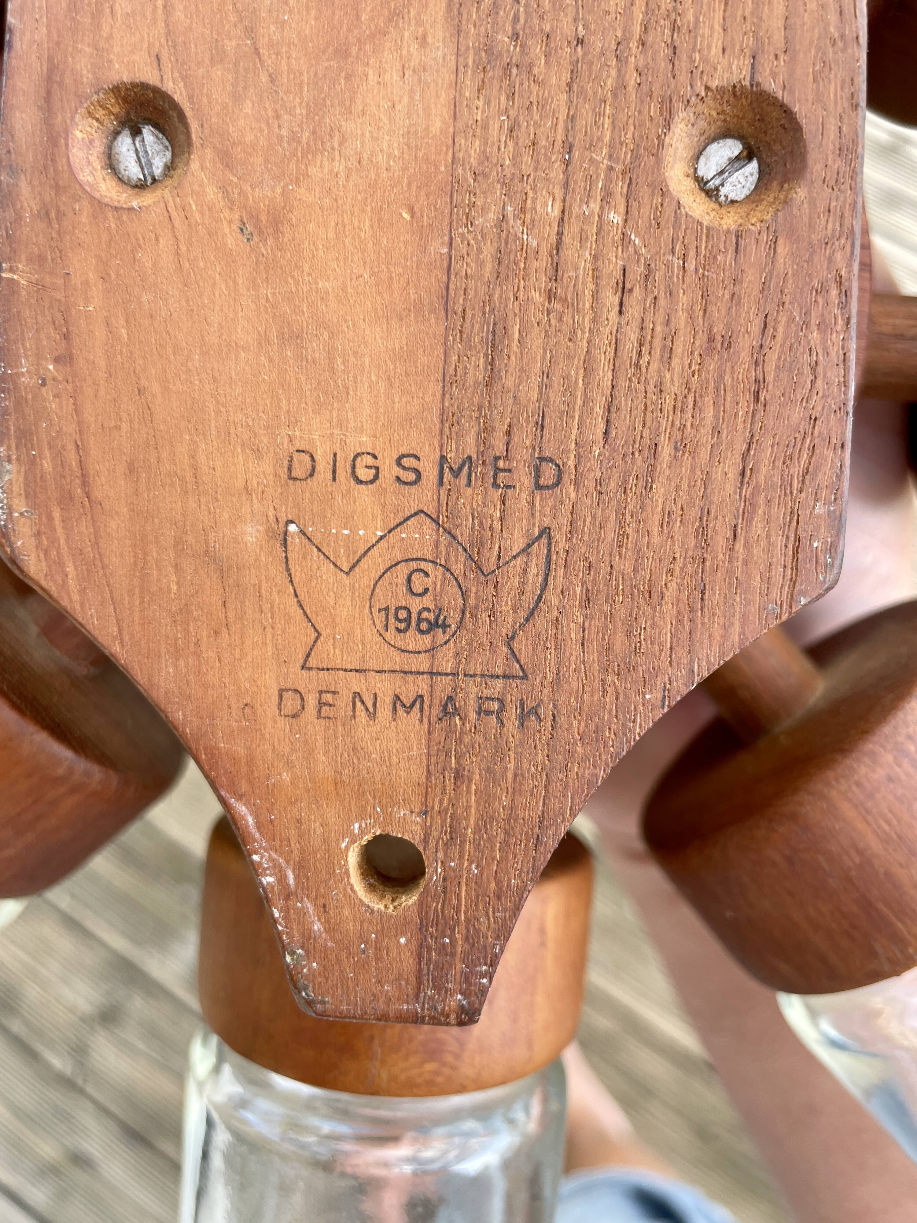Vintage wall spice wheel digsmed teak 1964