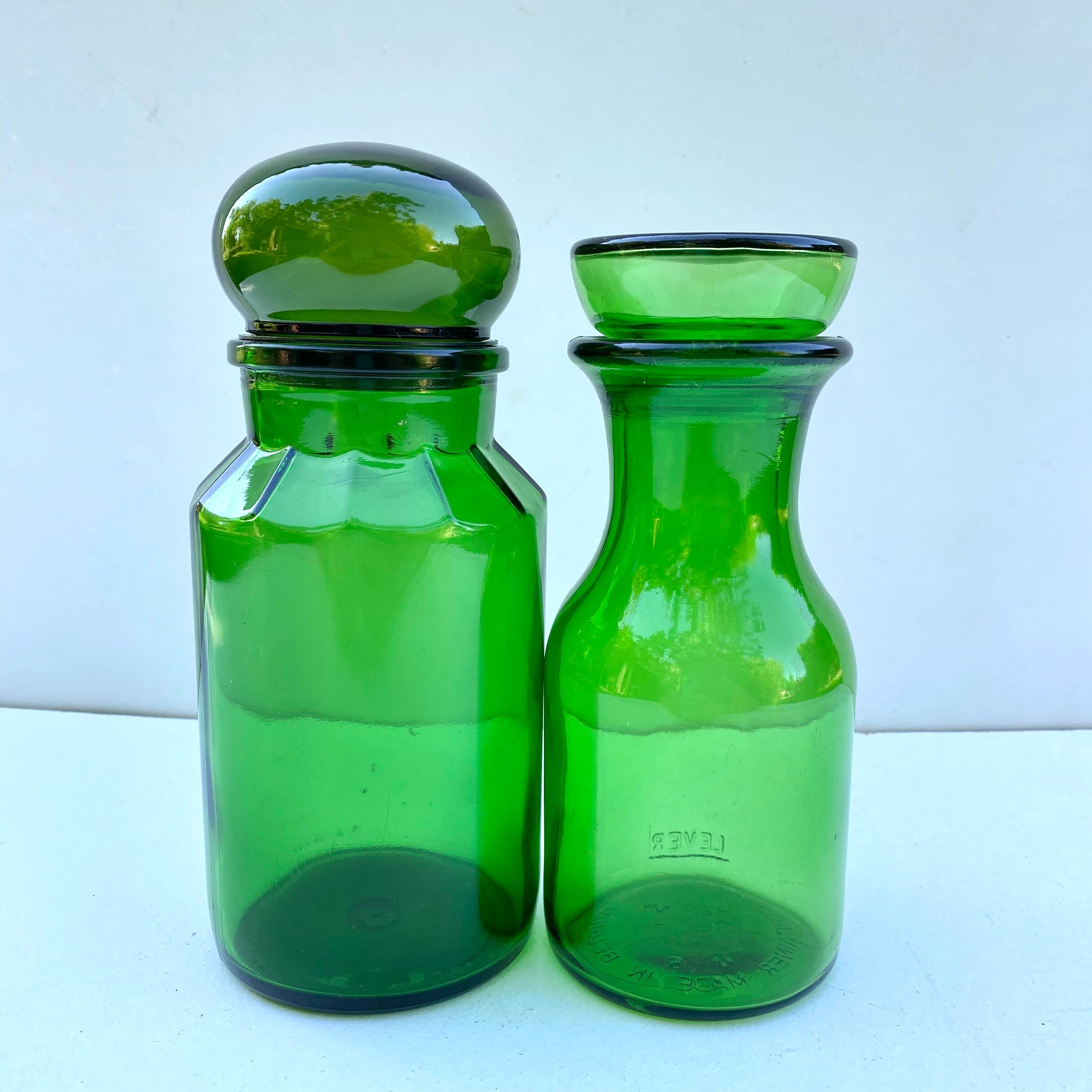 Vintage glass jars