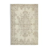 Hand-Knotted Unique Turkish Beige Rug 206 cm x 314 cm