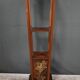 Large Cherry & Walnut Stool, Asian style – Early 20th century