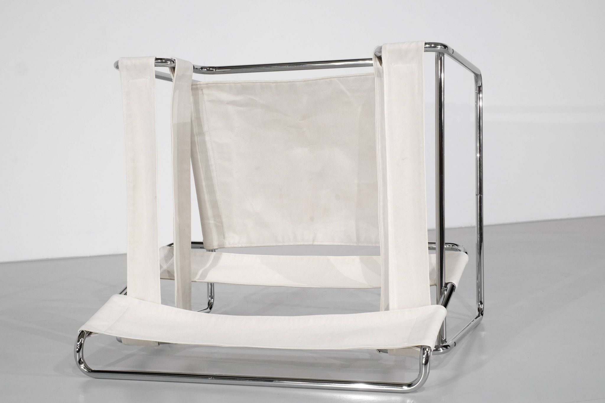 "B3 Wassily" armchair in fabric by Marcel Breuer for Bononia, Italy