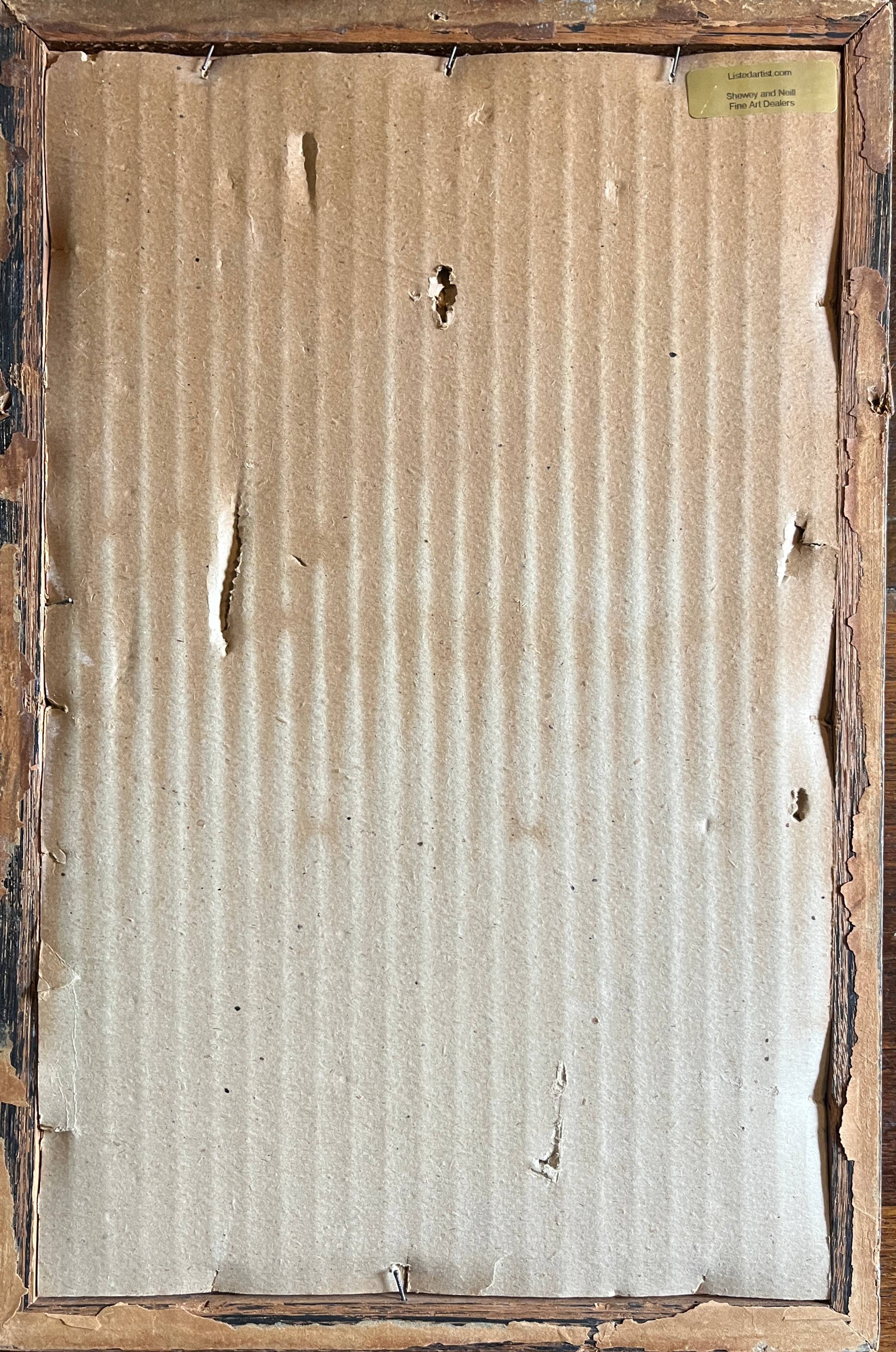 Watercolor painting by Mary Pringle (1880-1940) "Gondola in Venice"