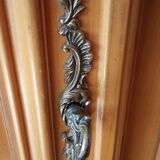 Solid cherry wood cabinet with 4 doors and 4 drawers (255/55cm H 105cm)