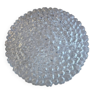 Hammered glass ceiling light