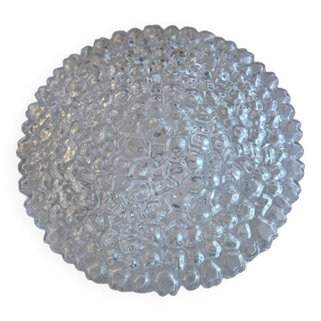 Hammered glass ceiling light