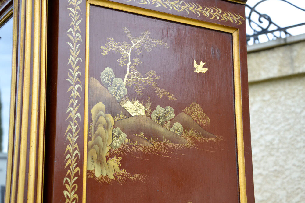 Laqué Library in Japanese Decorations Napoleon III Style - 19th Century