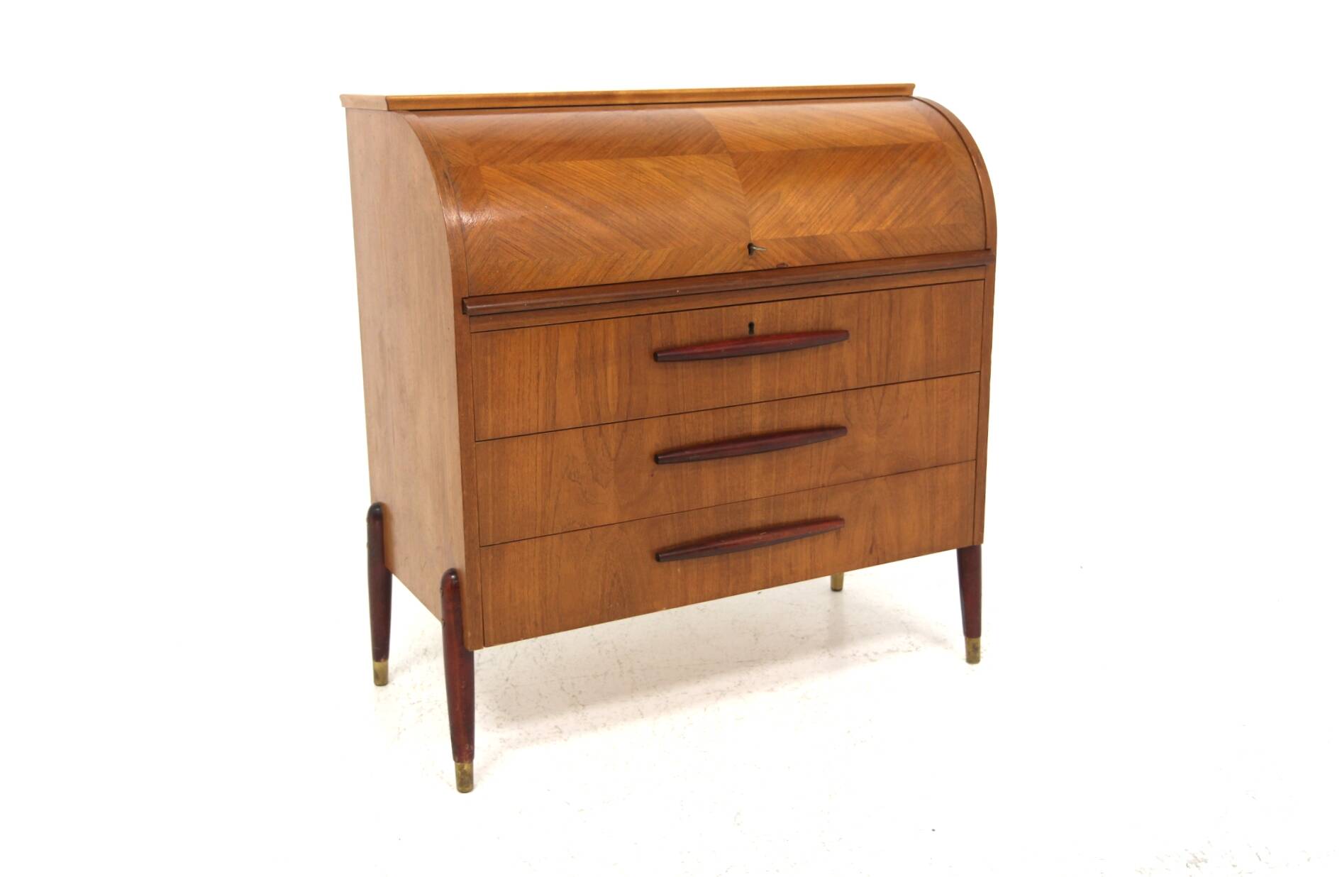 Secrétaire scandinave en teck, Bröderna Gustafssons, Suède, 19