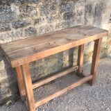 Solid wood carver's workbench