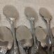 2 individual metal silver-plated sauce spoons by Christofle Marly