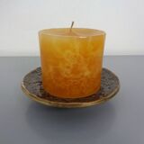 Brutalist Bronze Candleholder, 1960s