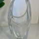 Asymmetrical crystal vase by Schneider from the 1960s - 1970s.