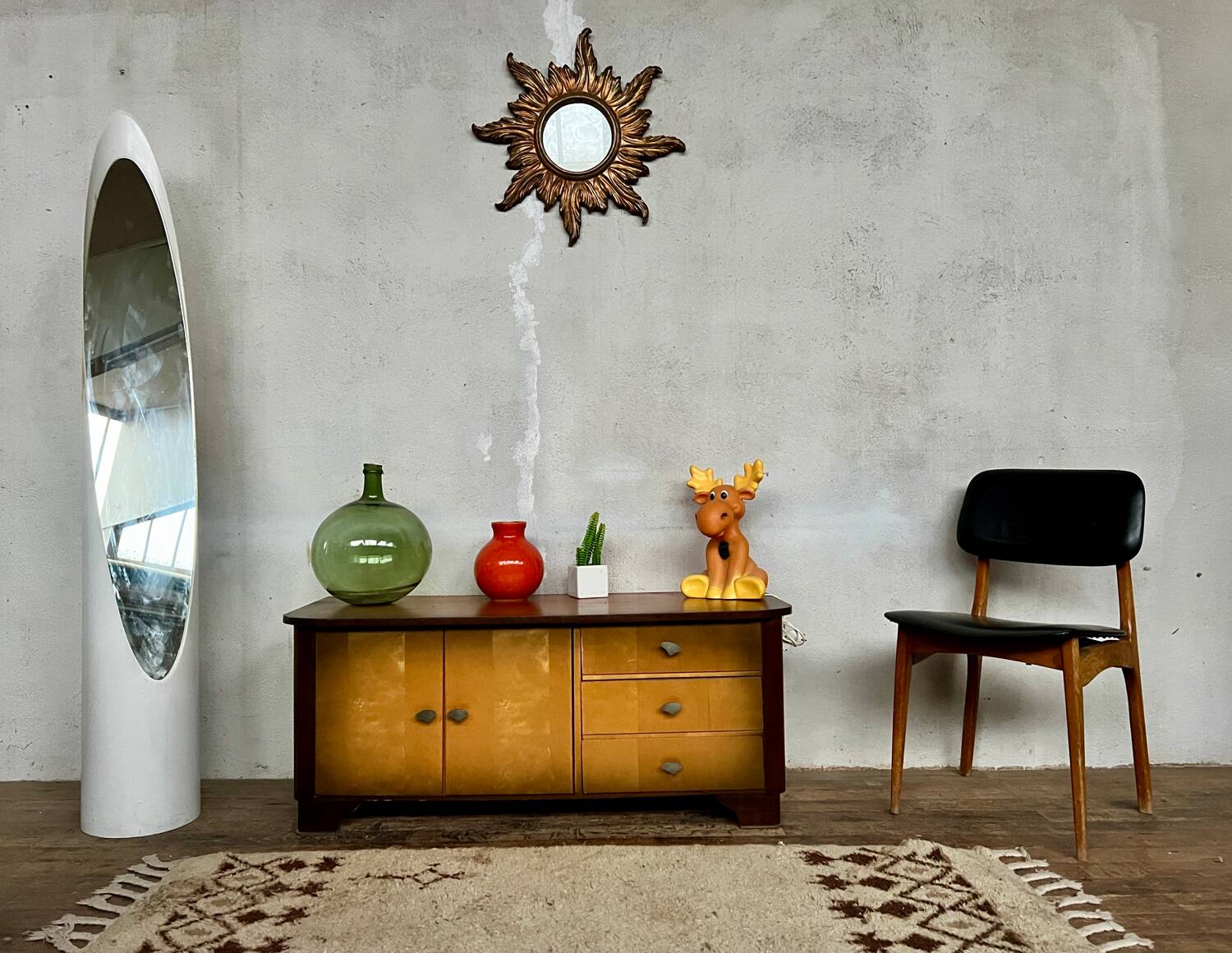 Two-tone vintage sideboard