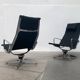 Ensemble de fauteuils en aluminium EA 124 par Charles & Ray Eames pour Herman Miller, années 1960