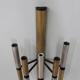 Stilnovo brass and aluminun tubes sconces 1950s