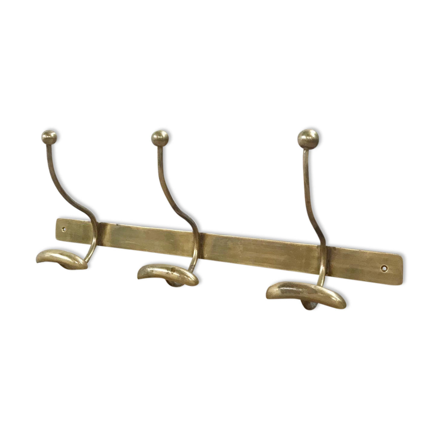 Brass coat rack