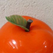1970 vintage orange apple ice bucket