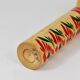 Decorative Kokeshi doll sculpture from northern Japan, hand-painted, signed.
