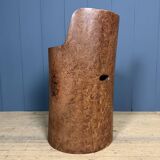 Old Swedish painted wooden trunk chair