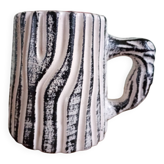 Mug Cup - Pol Chambost - tree trunk & red