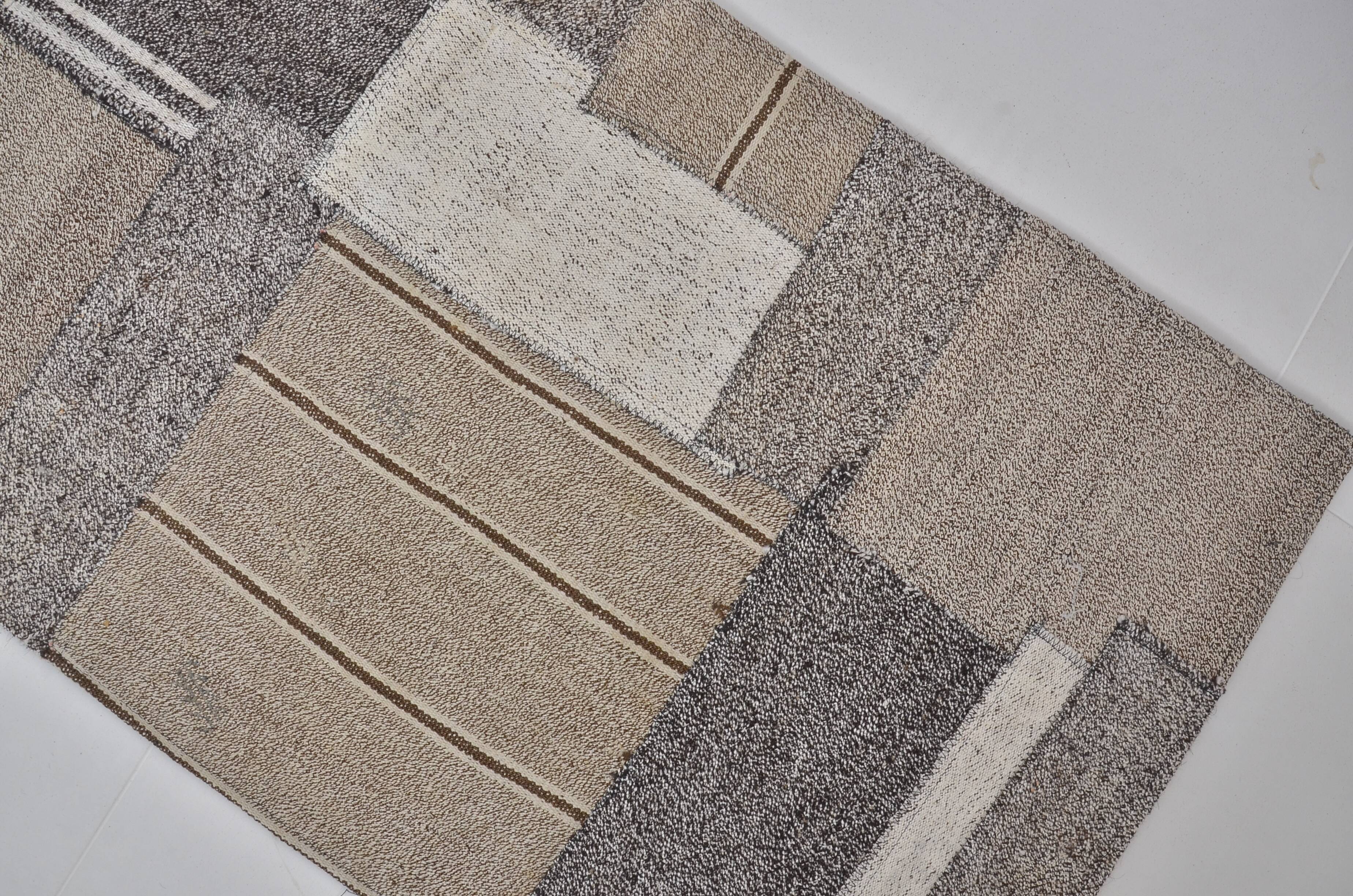 Anatolian Vintage Neutral Kilim Rug sku3806