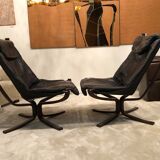 Pair of "Falcon" armchairs by Sigurd Russel