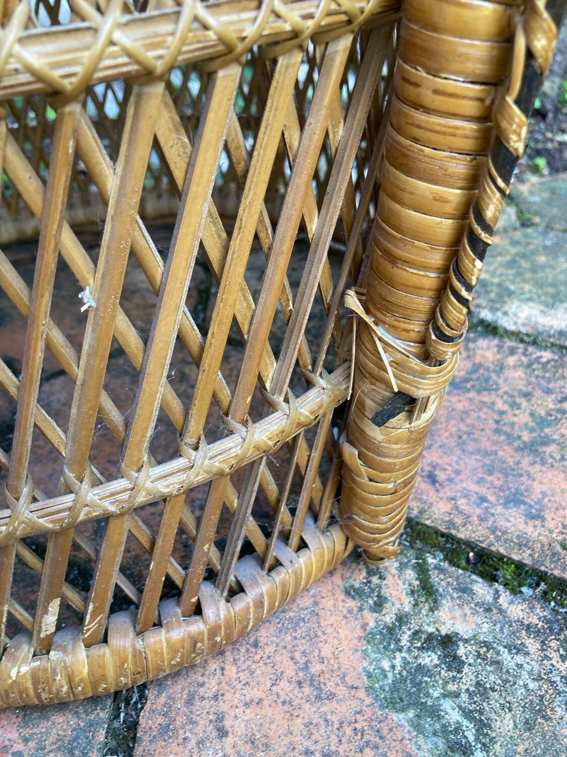 Vintage rattan armchair
