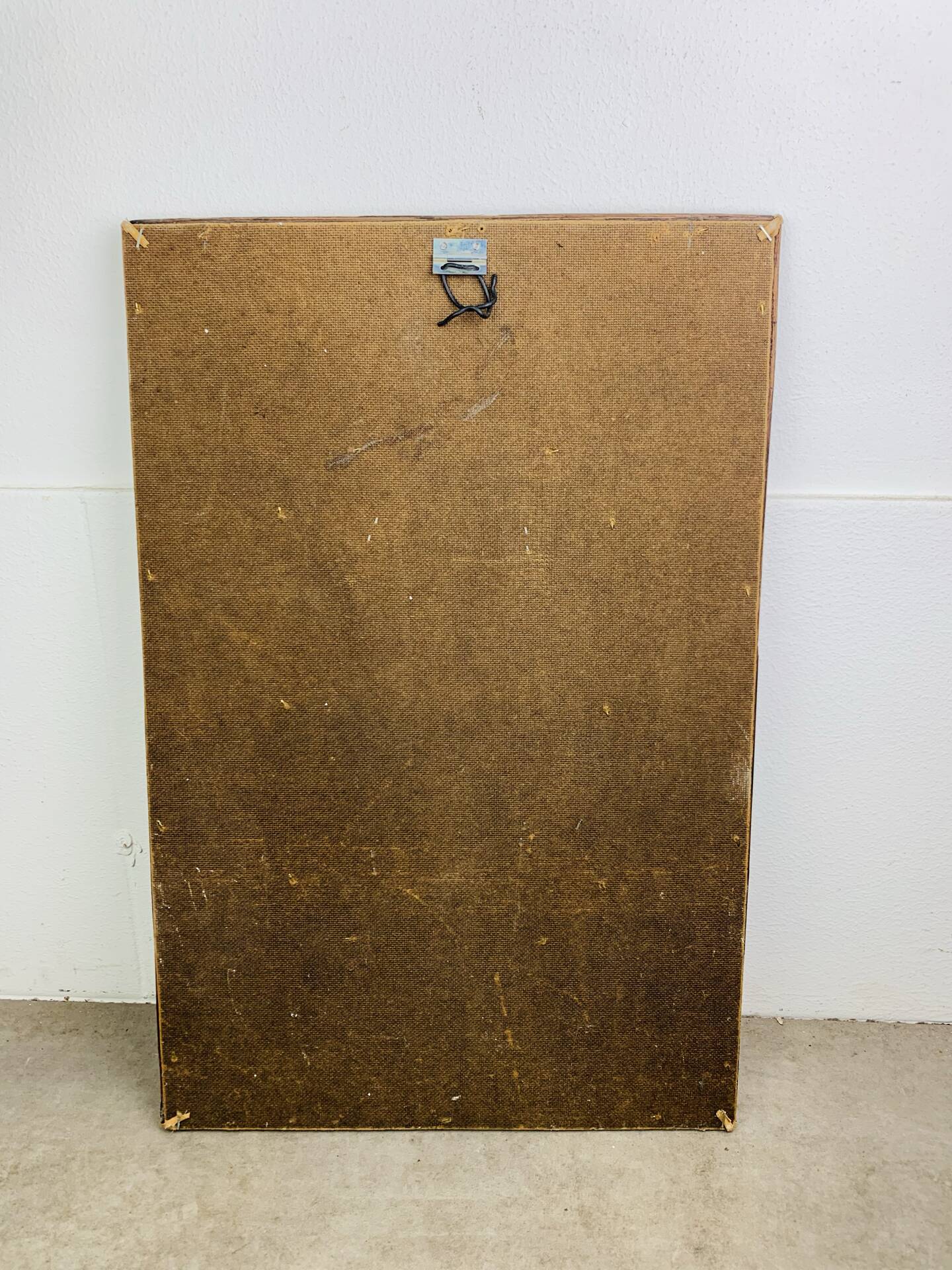 Rattan and cane mirror from the 1960s.