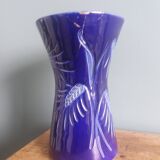“Diabolo” vase in Alsace Betschdorf sandstone signed Krumeich-Remmy