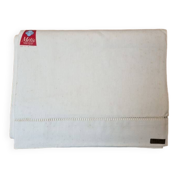 Ancien drap blanc en métis