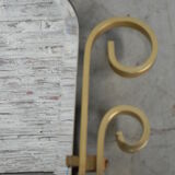 Vintage faceted mirror in aluminum frame 67x54cm