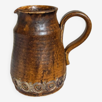 Ceramic potter's pitcher by F.CHEDEVILLE 20th century