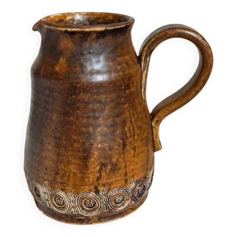 Ceramic potter's pitcher by F.CHEDEVILLE 20th century