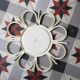 Plastic flower mirror