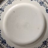 Antique flat plate, ironstone, Boulenger, Choisy-le-Roi "Parmentier"