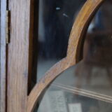 Old atisanal wooden library showcase