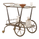 Chariot de bar italien des années 50, chariot de service attribué à Cesare Lacca.