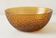 Textured amber glass salad bowl – 1970s