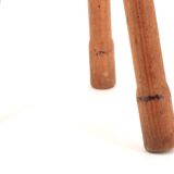 Wooden tripod stool, 1950s mountain furniture