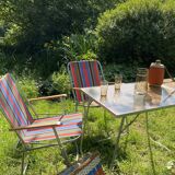 Formica folding camping table
