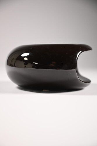Model 411 Ashtray in Brown Glazed Ceramic from Sicart