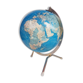 Globe lumineux en verre George Philip & son 1977