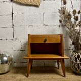 Bedside table with compass feet