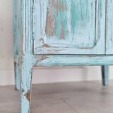 Parisian buffet with blue patina