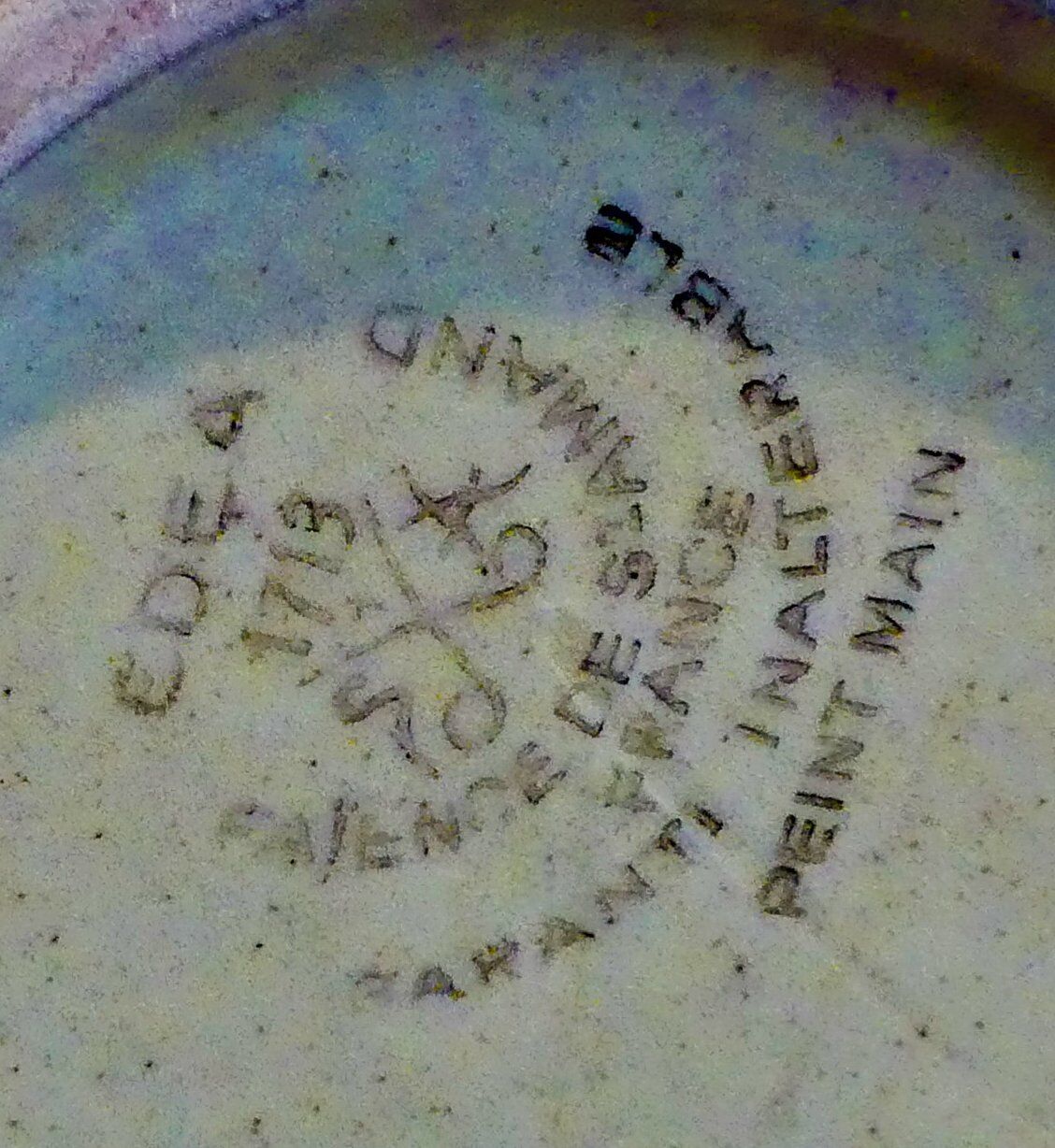 Vintage coffee maker saint-amand hand-painted coffee maker