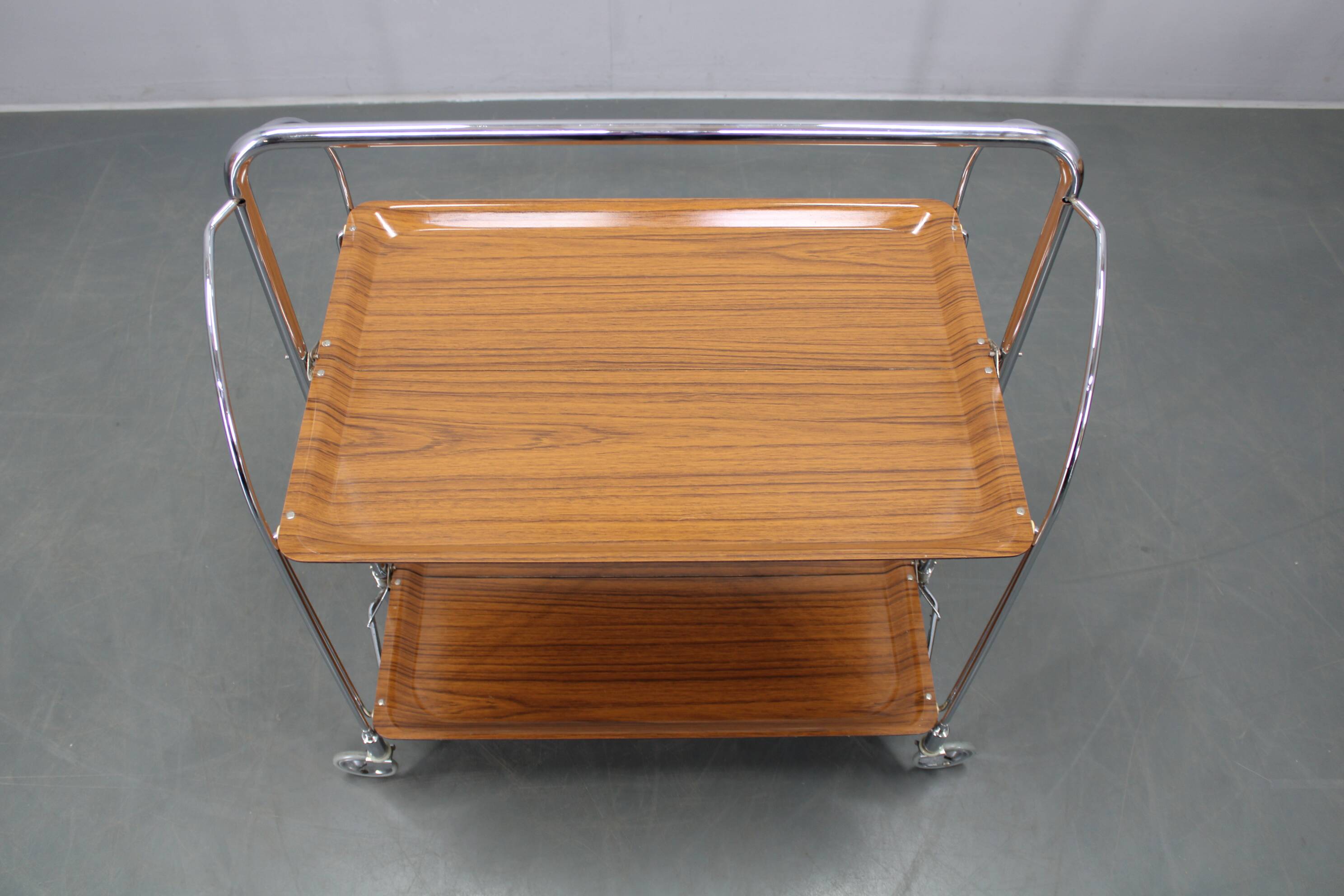 Mid-century folding serving cart, Italy, 1970s