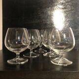Crystal cognac glasses