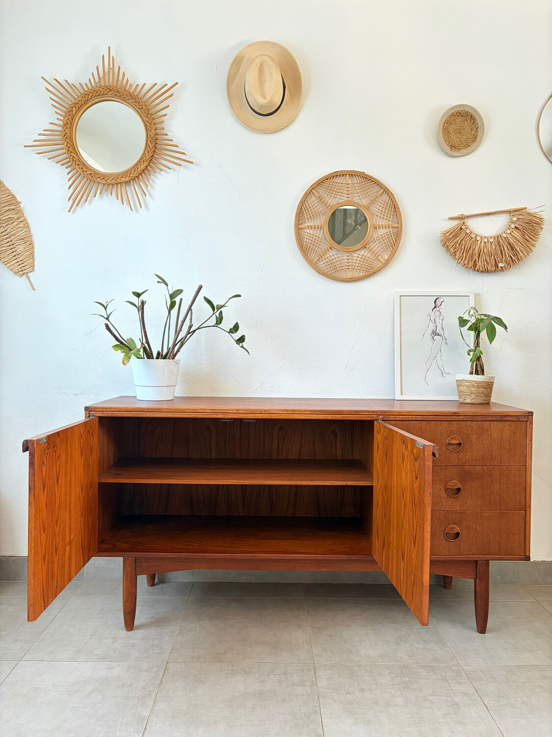 Scandinavian teak sideboard