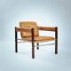 Armchair in Jacaranda Wood and Leather by Celina Decorações, Brazil, 1950s