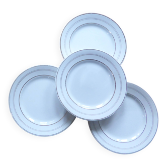 Assiettes dessert x4 porcelaine de St Amand 191105